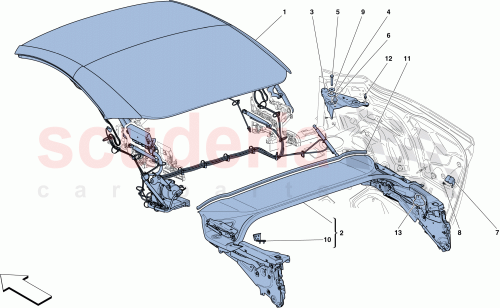 Part Diagram for Ferrari 81909300