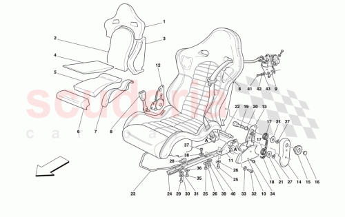 Part Diagram for Ferrari 64605500