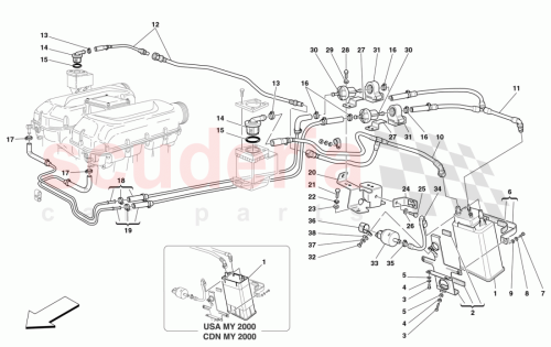 Part Diagram for Ferrari 179475