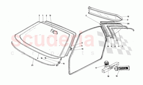 Part Diagram for Ferrari 61673800