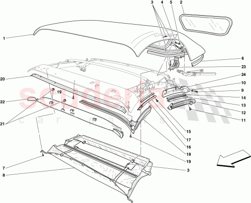 Part Diagram for Ferrari 66459700