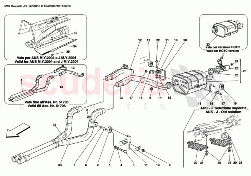 Part Diagram for Ferrari 14048327