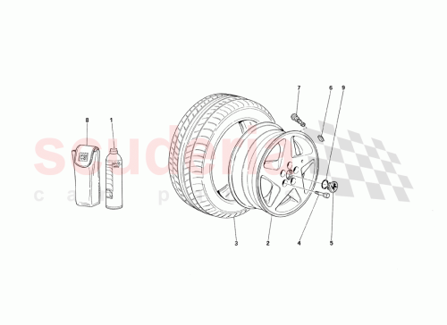 Part Diagram for Ferrari 155273