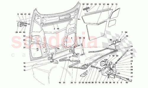 Part Diagram for Ferrari 64454500