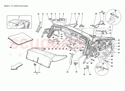 Part Diagram for Ferrari 64416800