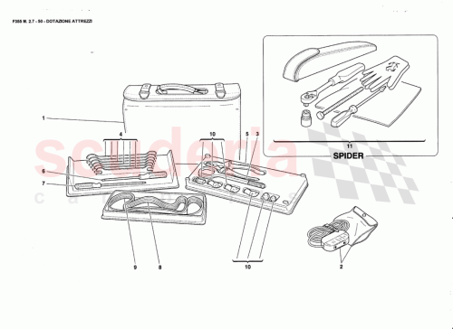 Part Diagram for Ferrari 141188