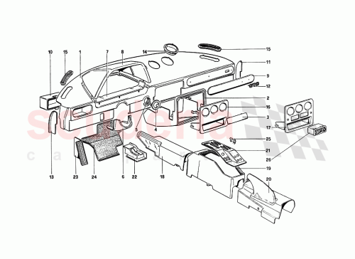 Part Diagram for Ferrari 61447300