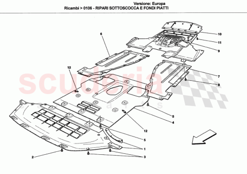 Part Diagram for Ferrari 82970100
