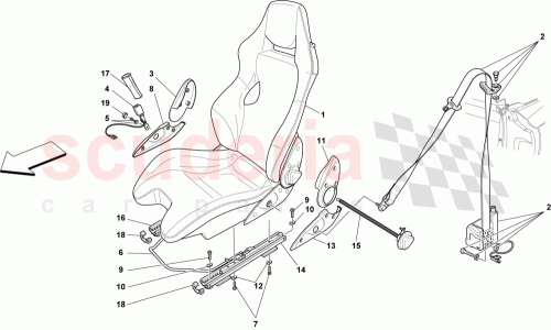 Part Diagram for Ferrari 81034500