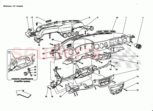 Part Diagram for Ferrari 65530800