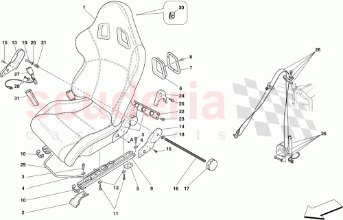 Part Diagram for Ferrari 67342700
