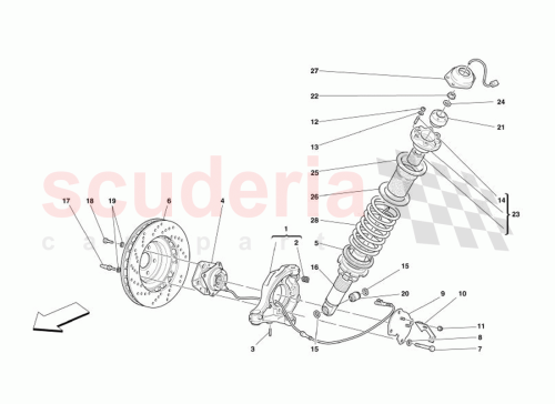 Part Diagram for Ferrari 203795