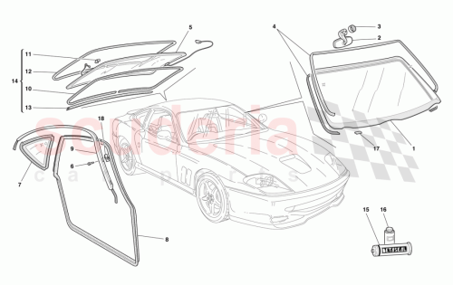 Part Diagram for Ferrari 63012600