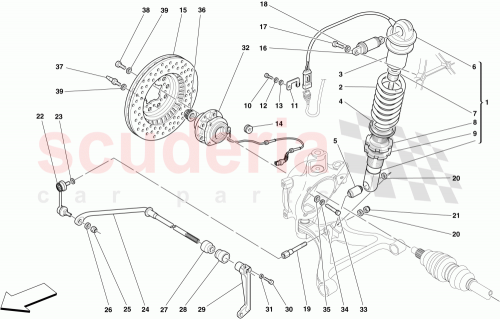 Part Diagram for Ferrari 222340