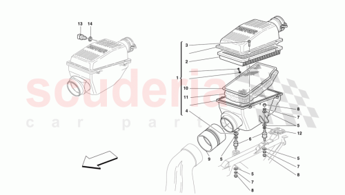 Part Diagram for Ferrari 163239