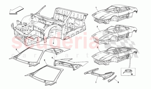 Part Diagram for Ferrari 64012300