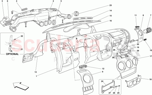 Part Diagram for Ferrari 67584200