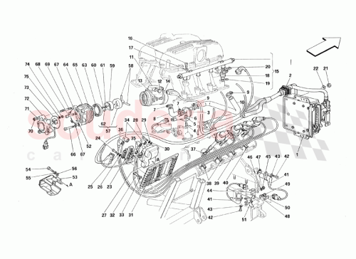 Part Diagram for Ferrari 150180