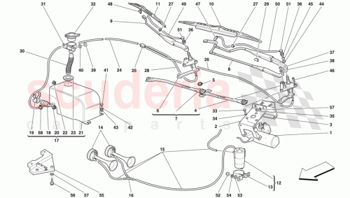 Part Diagram for Ferrari 64245500