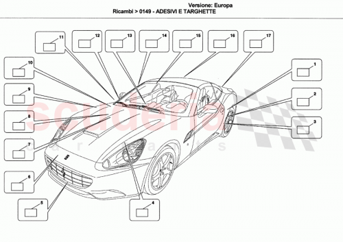 Part Diagram for Ferrari 254995
