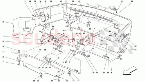 Part Diagram for Ferrari 64061710