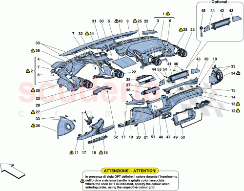 Part Diagram for Ferrari 88854612