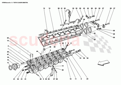 Part Diagram for Ferrari 180536