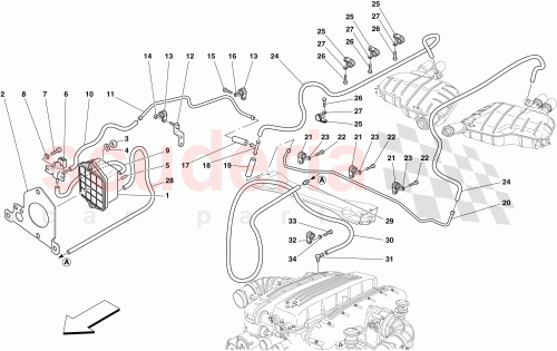 Part Diagram for Ferrari 225103