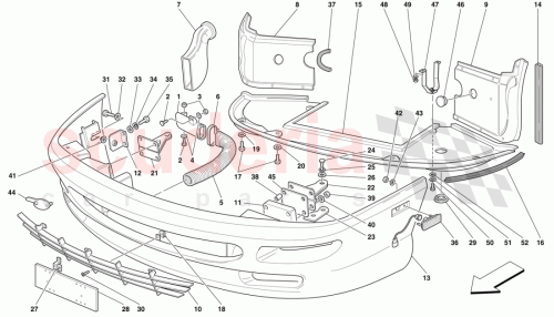Part Diagram for Ferrari 64186410