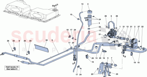 Part Diagram for Ferrari 292105