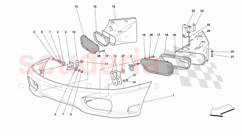 Part Diagram for Ferrari 66181100