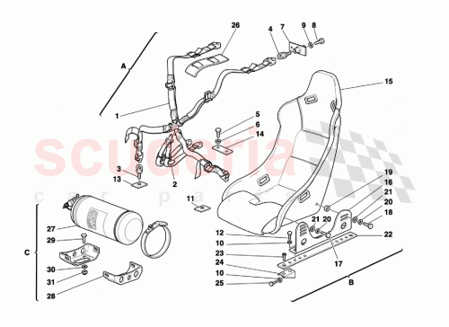 Part Diagram for Ferrari 15970524