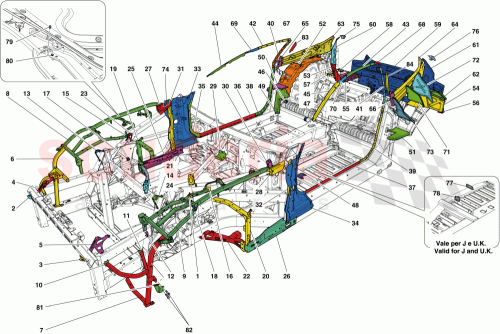 Part Diagram for Ferrari 82963700