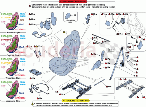 Part Diagram for Ferrari 88810700