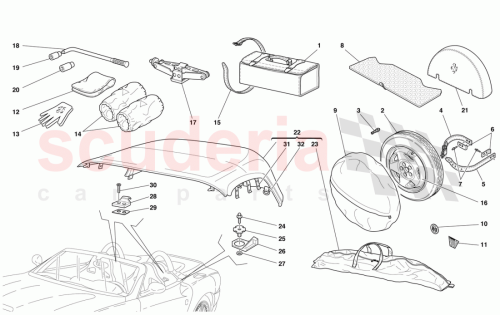Part Diagram for Ferrari 66356400