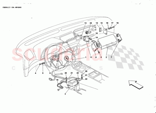 Part Diagram for Ferrari 158123