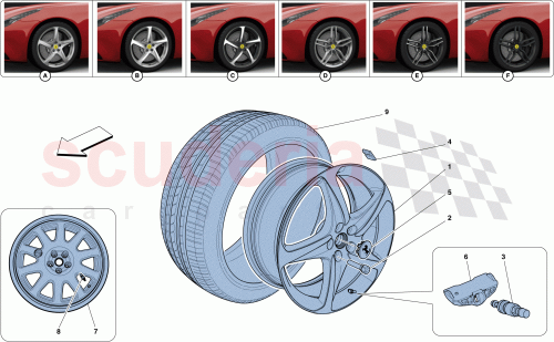 Part Diagram for Ferrari 280505