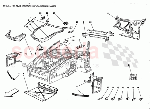 Part Diagram for Ferrari 65152500