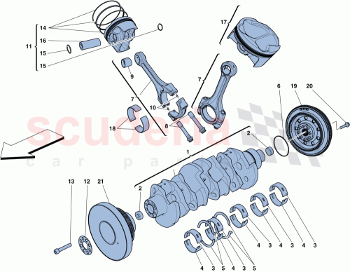 Part Diagram for Ferrari 314109