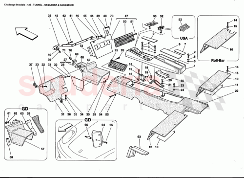 Part Diagram for Ferrari 68161300