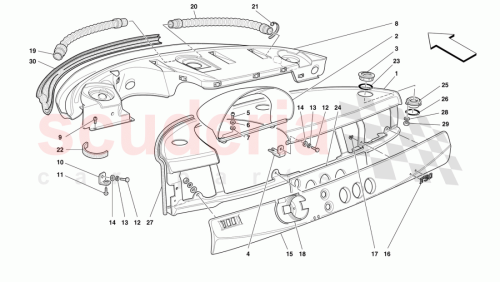 Part Diagram for Ferrari 64157100