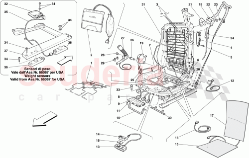 Part Diagram for Ferrari 191545