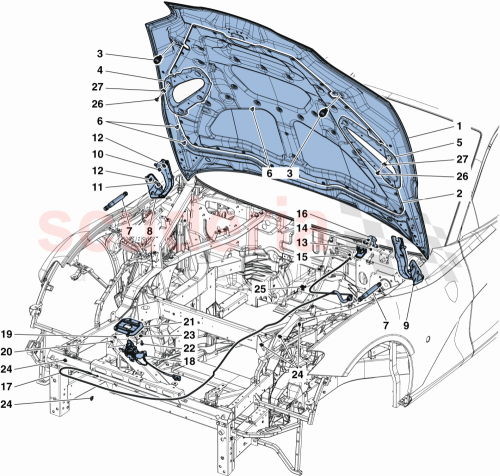 Part Diagram for Ferrari 87889100