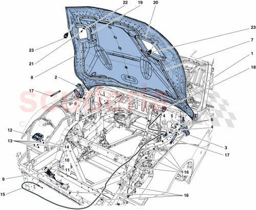 Part Diagram for Ferrari 67003800