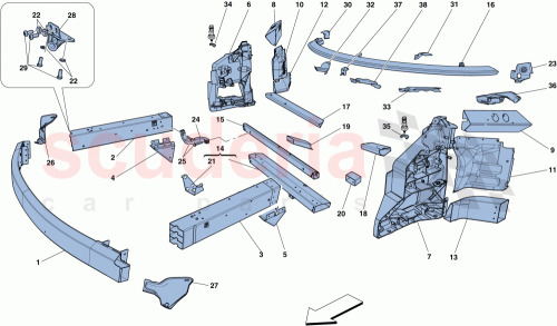 Part Diagram for Ferrari 300556