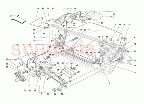 Part Diagram for Ferrari 65043800