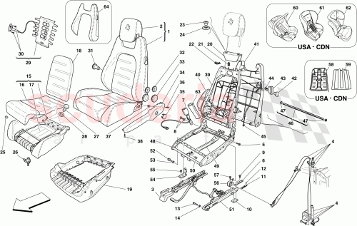 Part Diagram for Ferrari 66327100