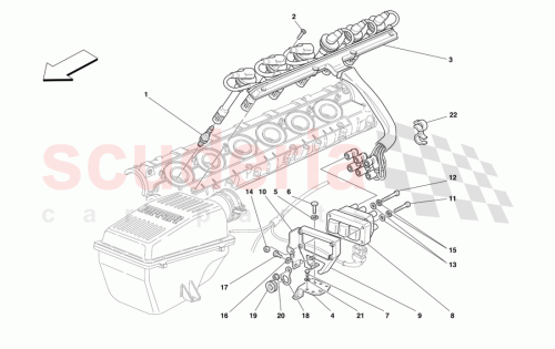 Part Diagram for Ferrari 155305
