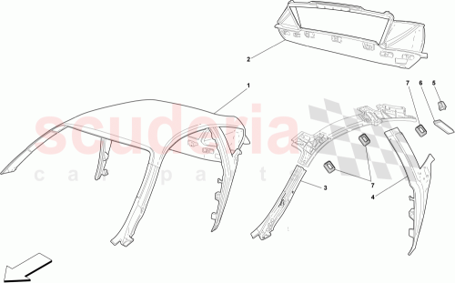 Part Diagram for Ferrari 64804511
