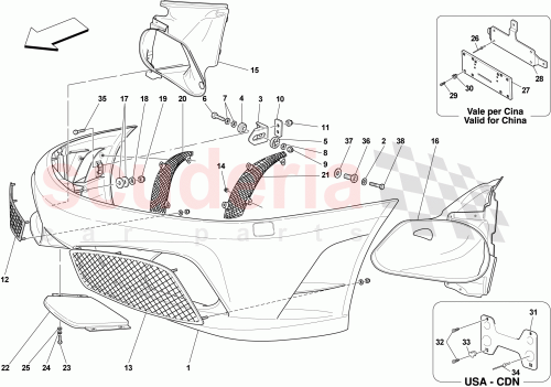Part Diagram for Ferrari 80842600